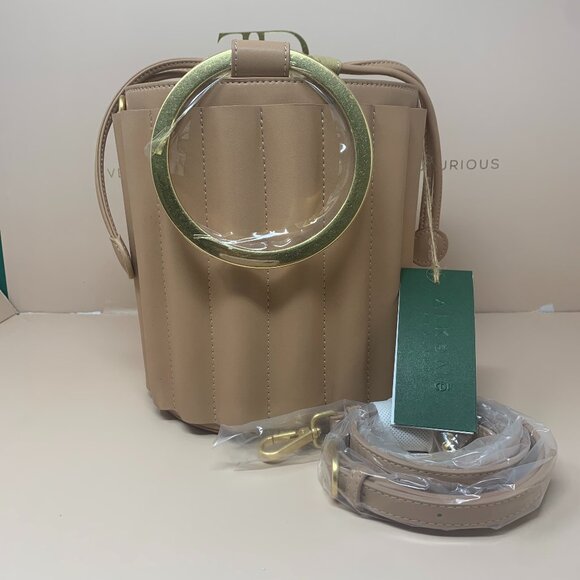 NWT | Alkeme Atelier | Water Metal Bucket Bag in Nude - Picture 1 of 6